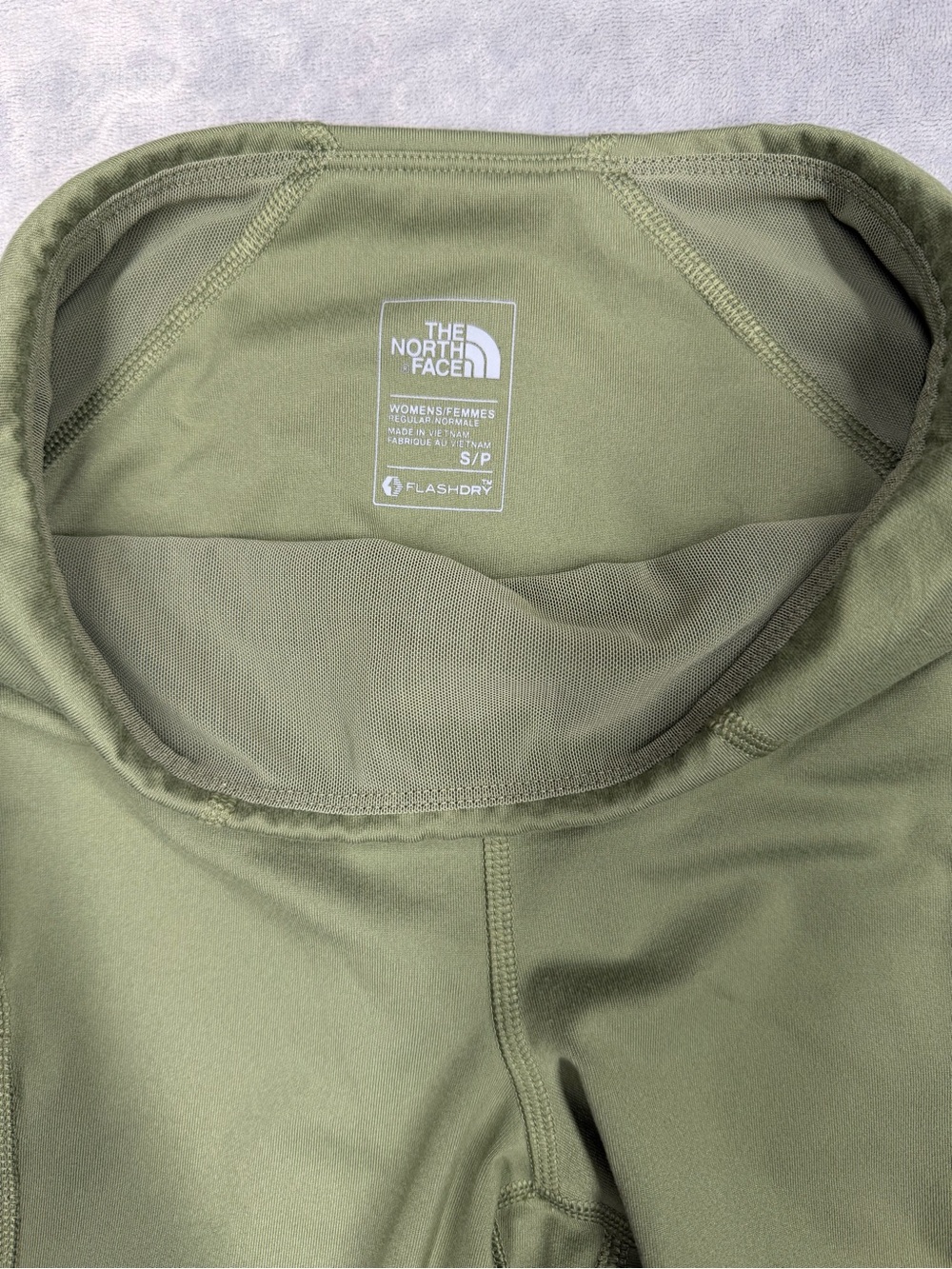 The North Face Olive Green High-Waist Flash Dry Performance Leggings - Picture 2 of 7